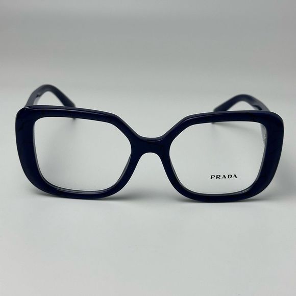 Prada Blue Bold Rectangular Glasses - Picture 2 of 13